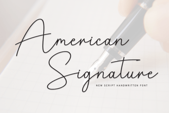 American Signature Font for Elegant Branding