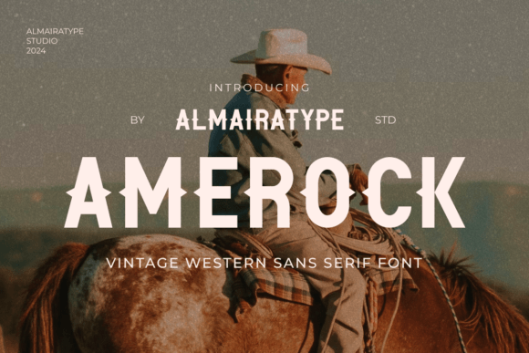 Amerock: A Vintage Western Sans Serif Font for Editorial Design