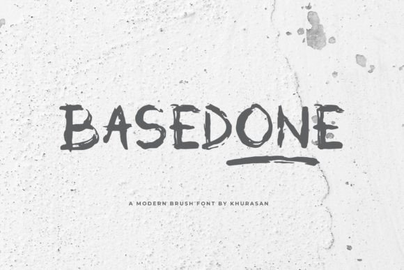 Basedone: The Modern Brush Font for Crafters