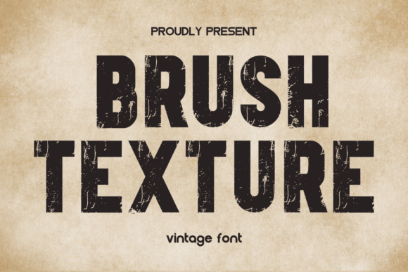 Brush Texture Font: Bold Vintage Slab Serif for Brands