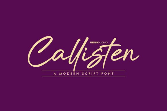 Callisten Font: Elevate Your Campaign Visuals