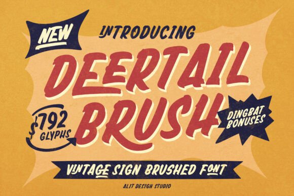 Deertail Brush Typeface for Modern Web Design