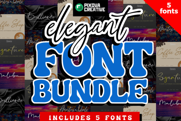 Elegant Bundle: A Typeface for Polished Branding