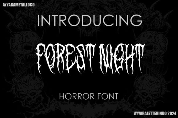 Forest Night Typeface for Editorial Design
