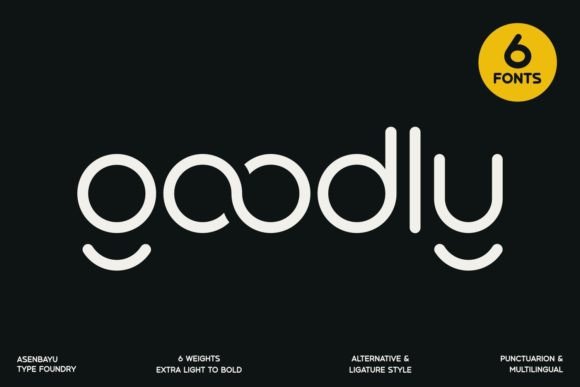 Goodly Font: Modern Rounded Sans Serif for Editorial Design