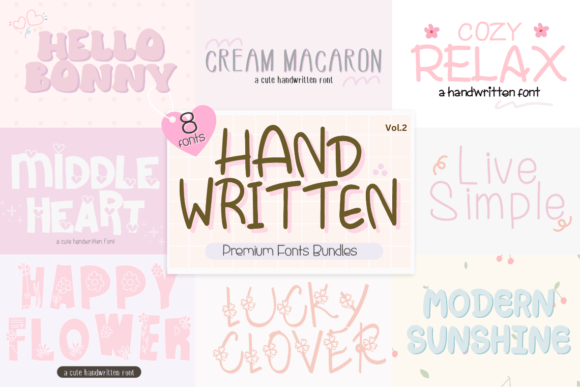 Handwritten Bundle Fonts for Small Business Branding
