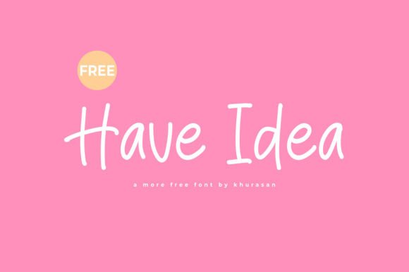 Have Idea: A Modern Handwriting Typeface for Editors