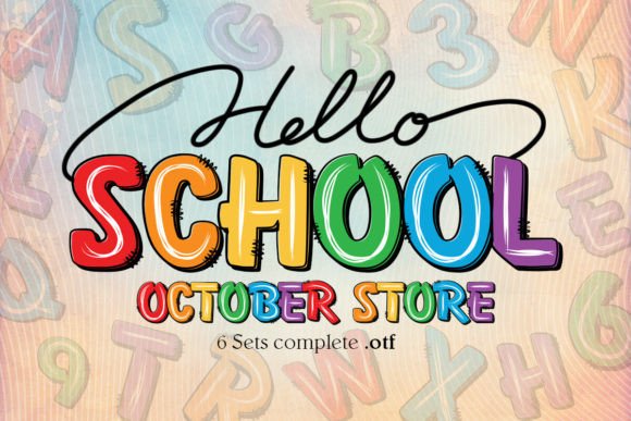 Hello School Typeface for Editorial Design