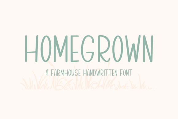 Homegrown: A Script Handwritten Font for Editorial Design