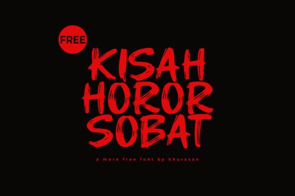 Kisah Horor Sobat Typeface for Makers