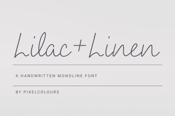 Lilac and Linen: A Chic Script Font for Modern Brands