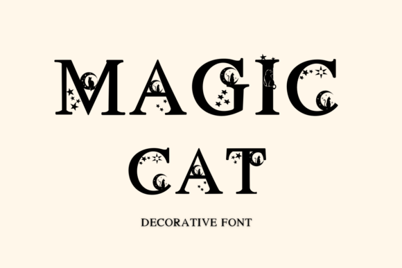 Magic Cat: A Playful Decorative Font for Makers