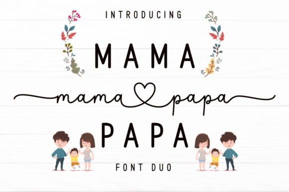 Mama Papa Duo Font Review for Branding