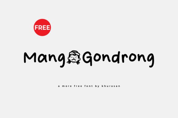 Mang Gondrong Font for Handmade Branding