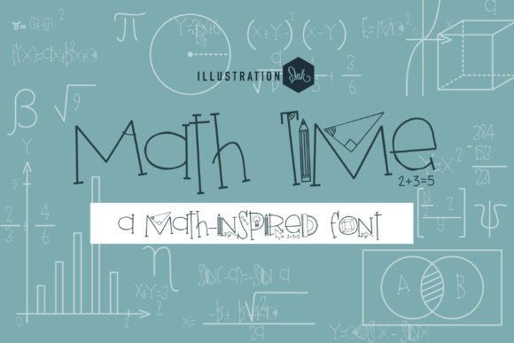 Math Time: A Handwritten Serif Font for Editorial Design