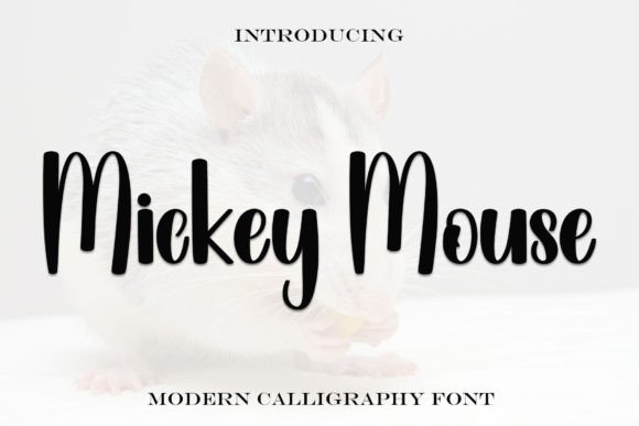 Mickey Mouse Font for Playful Brand Identity