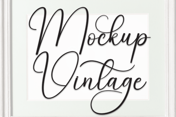 Mockup Vintage: The Script Handwritten Font for Elegant Campaigns