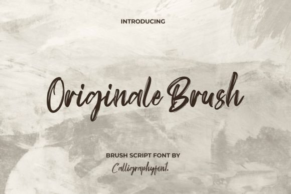 Originale Brush Font for Bold Campaign Visuals