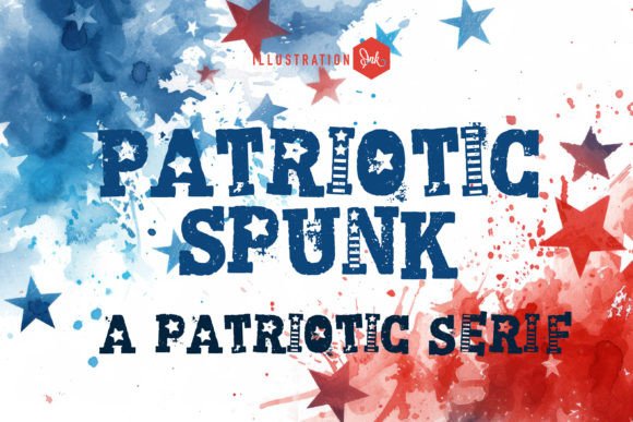 Patriotic Spunk Font for Handmade Creators