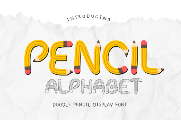 Pencil Alphabet: A Playful Typeface for Makers