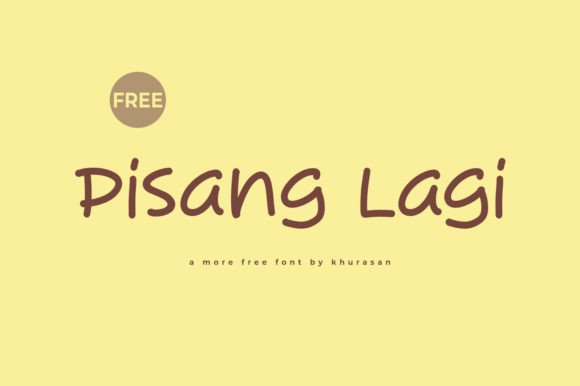 Pisang Lagi: A Modern Handwritten Typeface for Editors
