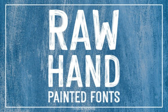 Raw Hand Painted Font for Bold Branding