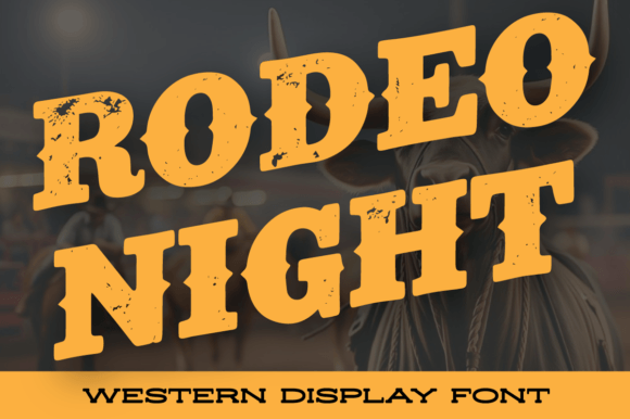 Rodeo Night: Bold Western Slab Serif Font