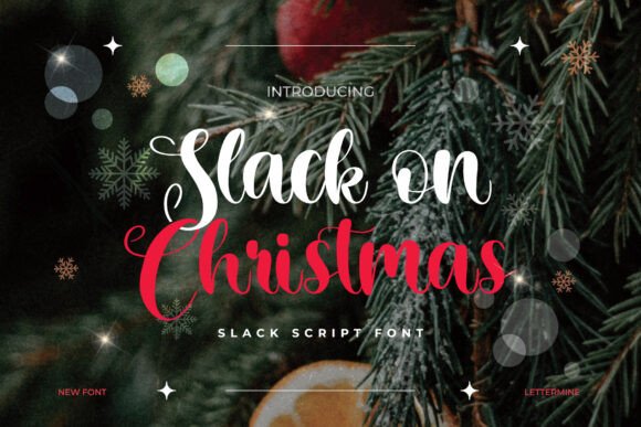 Slack on Christmas Font for Elegant Handmade Designs