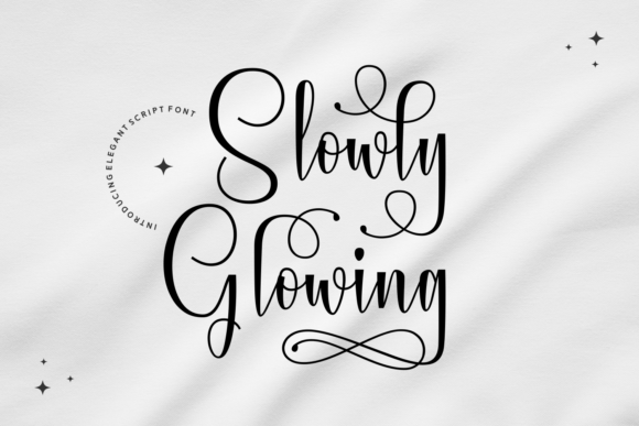 Slowly Glowing Font for Elegant Wedding Designs