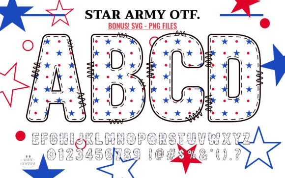 Star Army Font for Bold Web Typography