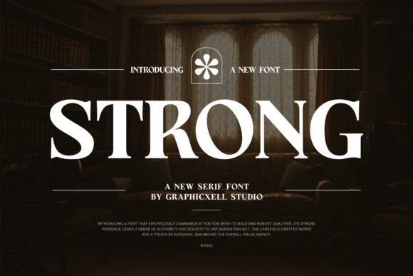 Strong Serif Font for Elegant Branding and Design