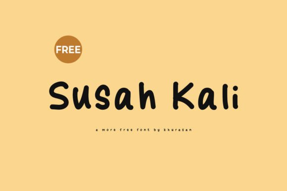 Susah Kali: A Modern Handwritten Typeface for Editorial Design