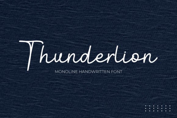 Thunderlion: The Elegant Monoline Script Font for Modern Brands