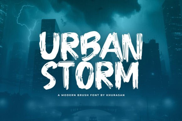 Urban Storm: A Modern Brush Font for Web Design