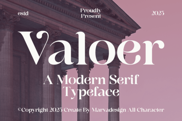 Valoer: A Modern Serif Font for Polished Branding