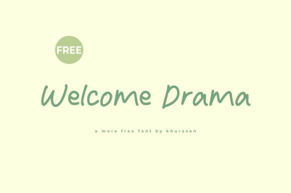 Welcome Drama Font for Modern Web Design
